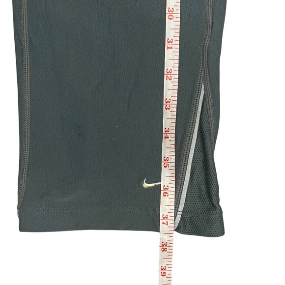 Nike Dri-Fit Gray Running Training Leggings Women's Sz M Reflective Zip Pocket - Picture 8 of 12
